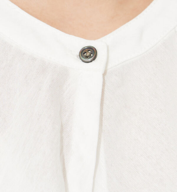 NOMINE「【襟取り外し可能】リネンライク3WAYボリュームカラーブラウス」|シャツ・ブラウス|