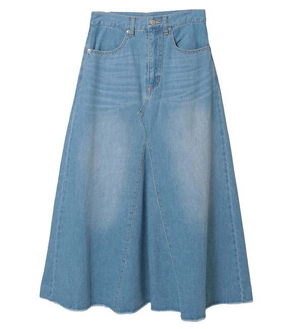 Liesse「【LANCER CLOTHING CORPORATION】デニムスカート（LCMD-070-A）」|スカート|ライトブルー