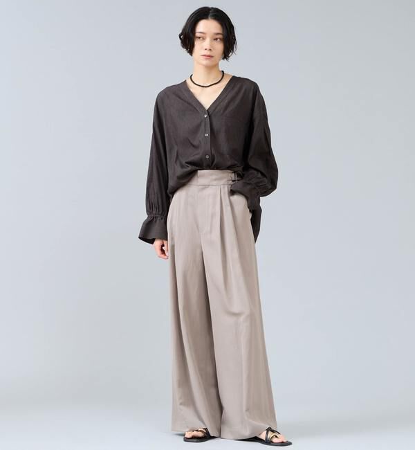 Liesse「Vカラーブラウス」|シャツ・ブラウス|