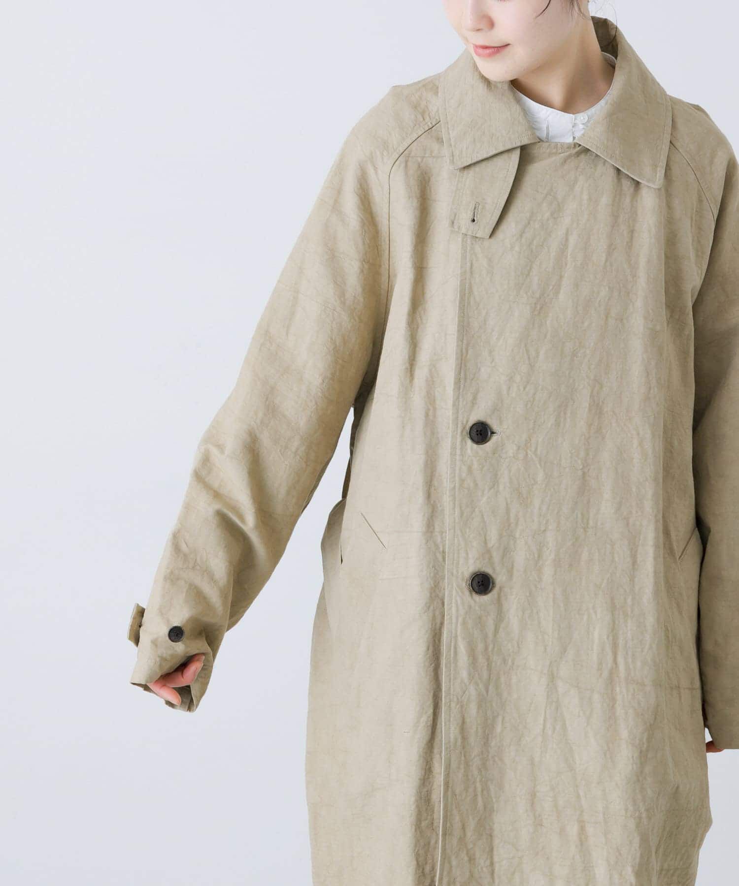 かぐれ「『ユニセックス』コットンリネンオーバートレンチコート」|トレンチコート|