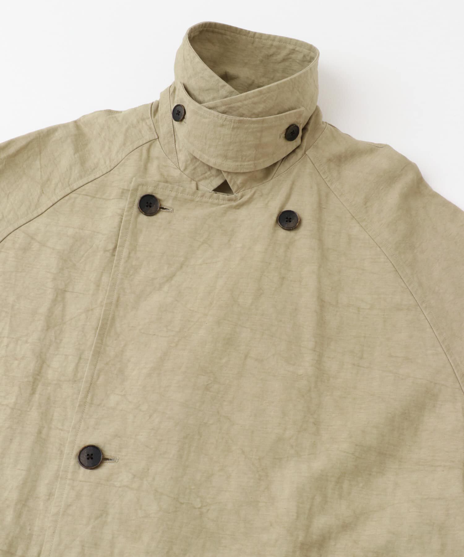 かぐれ「『ユニセックス』コットンリネンオーバートレンチコート」|トレンチコート|