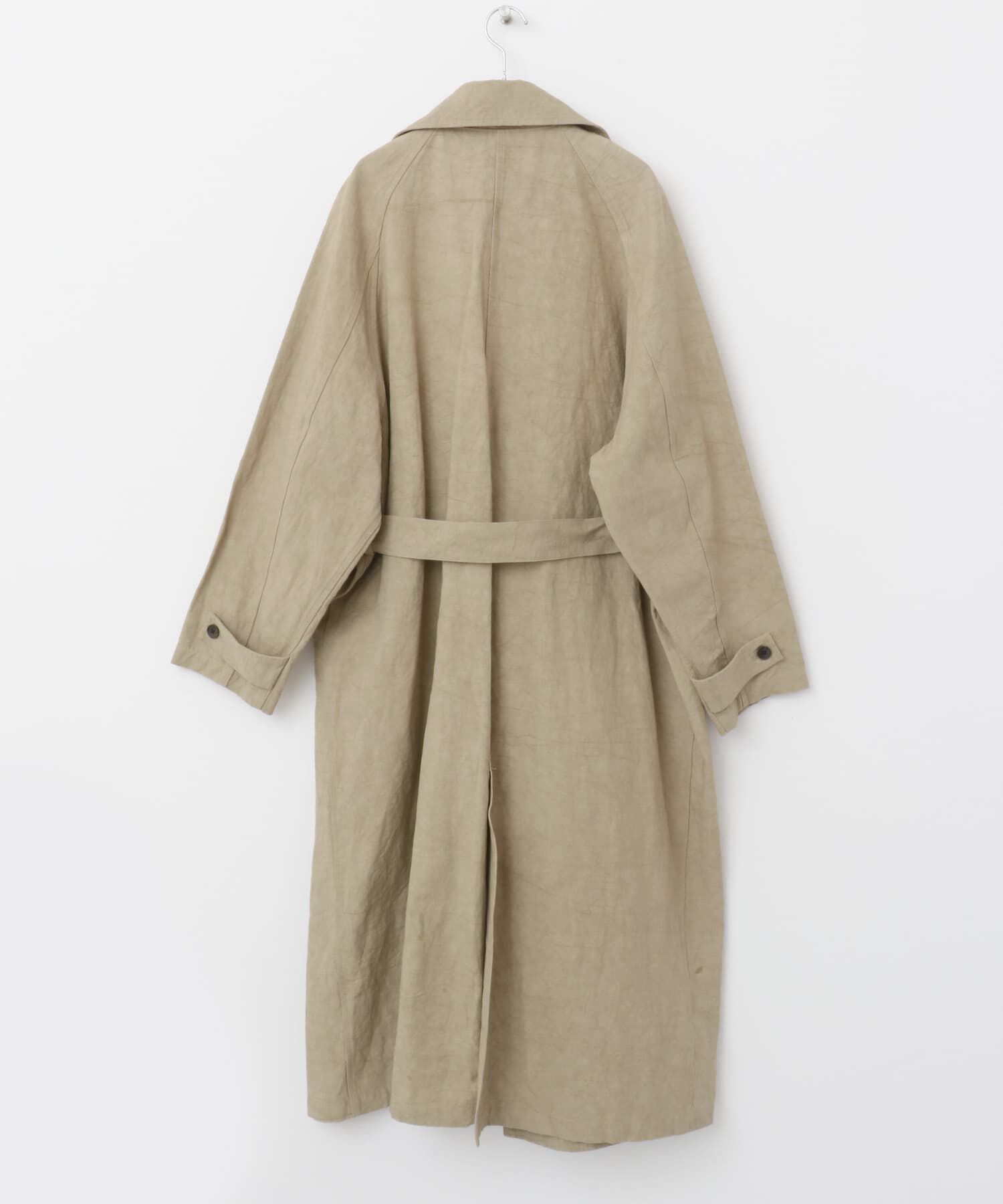 かぐれ「『ユニセックス』コットンリネンオーバートレンチコート」|トレンチコート|