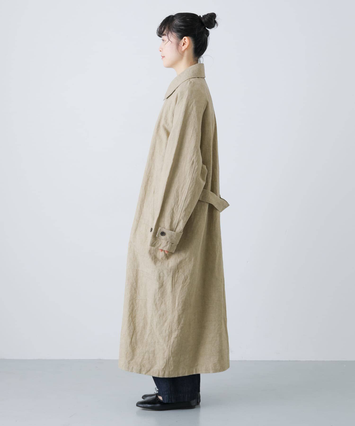 かぐれ「『ユニセックス』コットンリネンオーバートレンチコート」|トレンチコート|