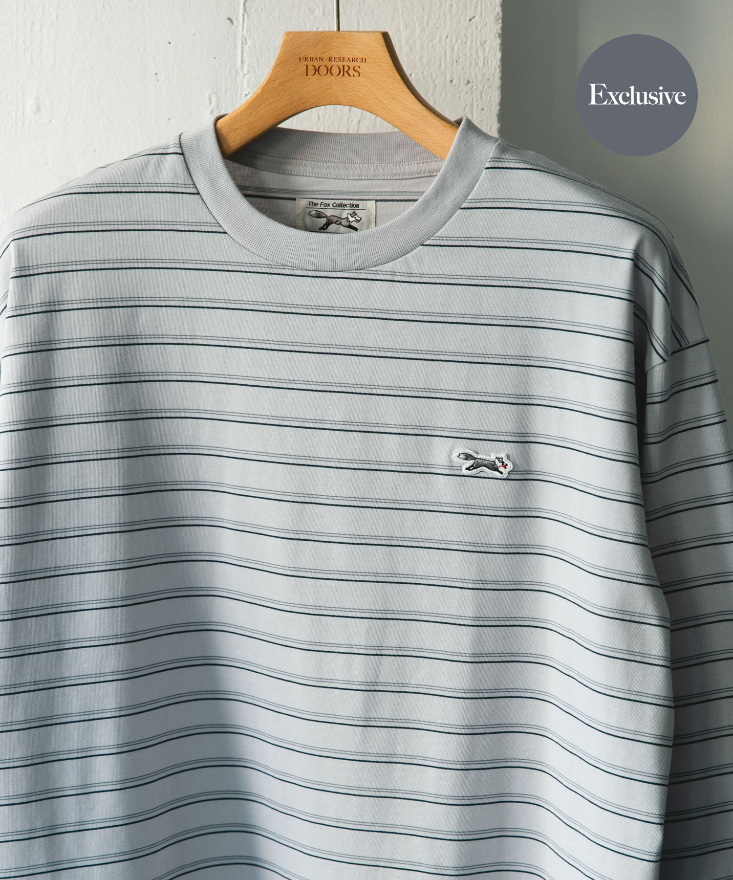 URBAN RESEARCH DOORS「『別注』PENNEYS&times;DOORS　THE FOX 天竺 LONG-SLEEVE T-SHIRTS」|Tシャツ・カットソー|ライトグレー