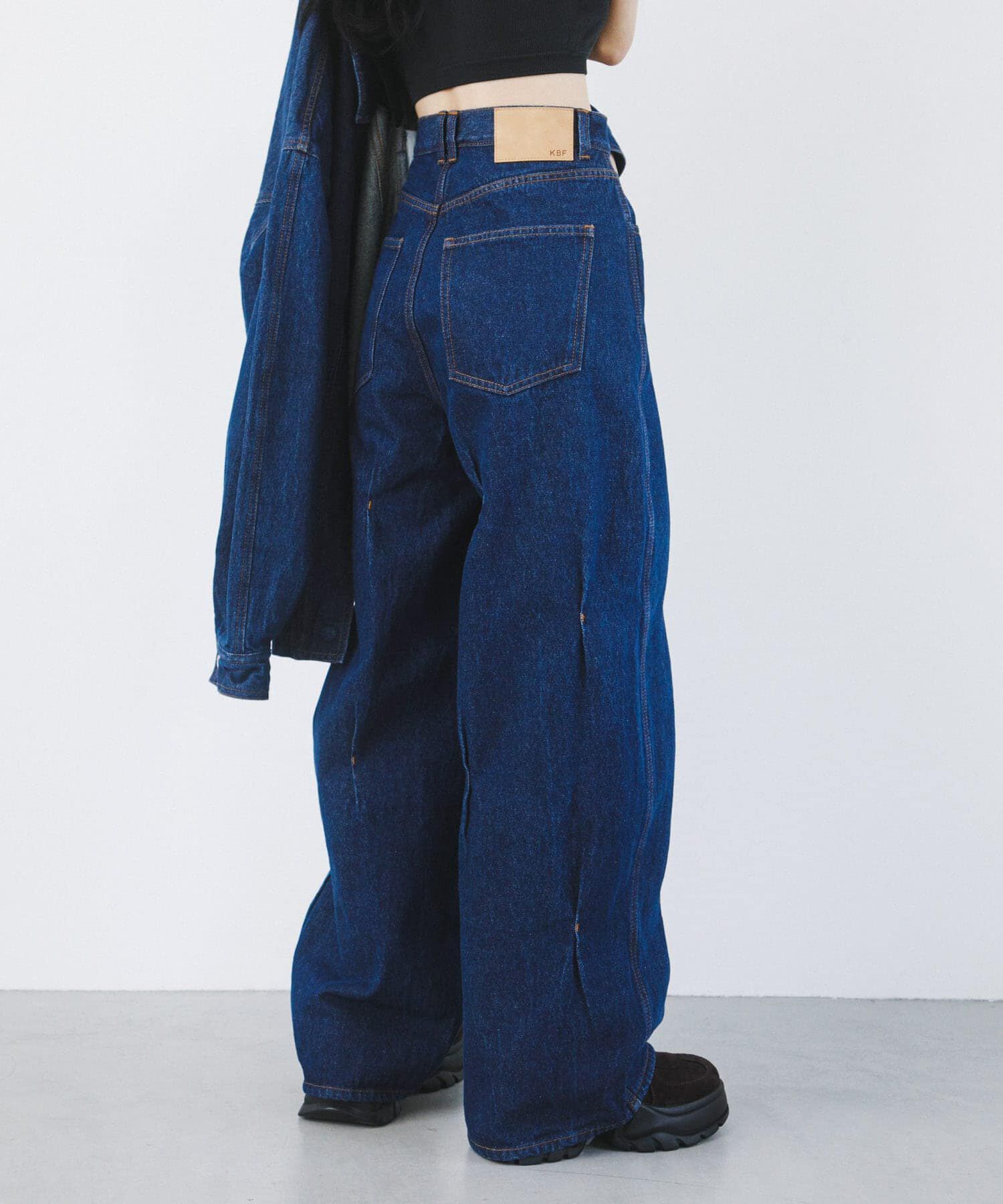  「タックWIDEデニム」|デニム|