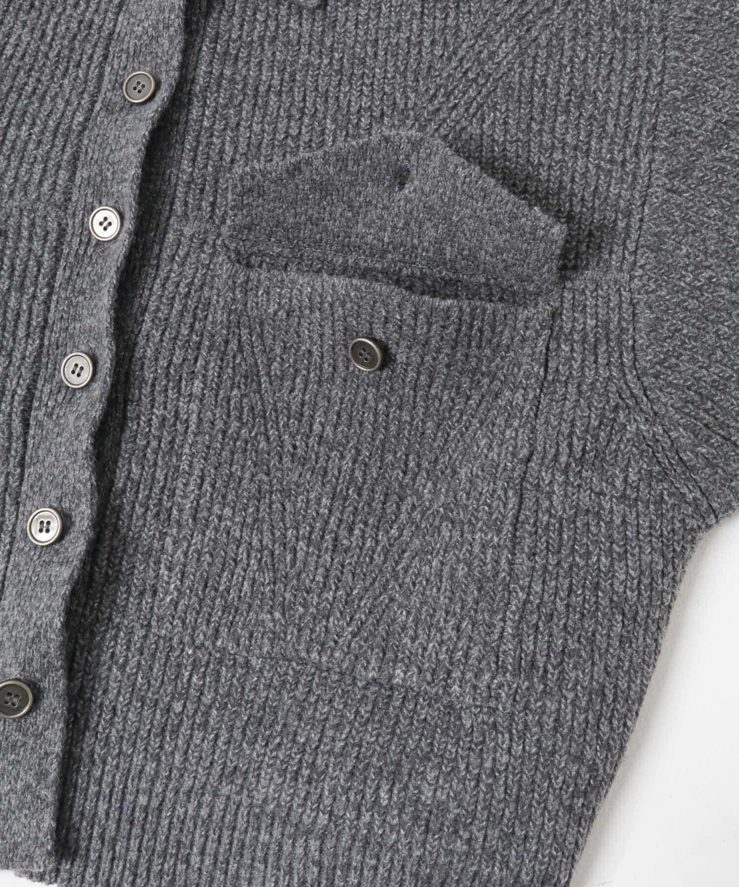 SENSE OF PLACE by URBAN RESEARCH「ニットショートジャケット」|ノーカラーコート|