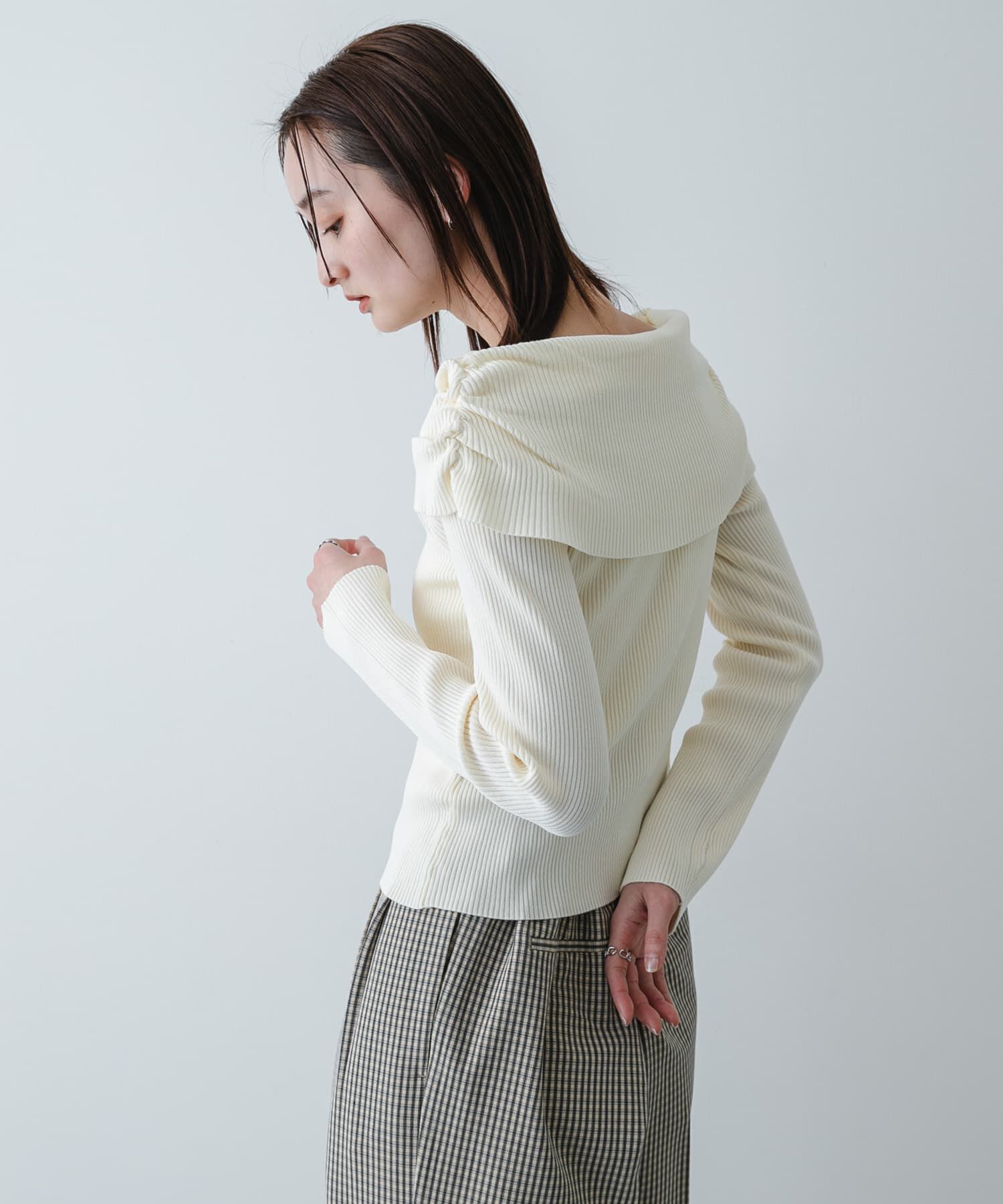 SENSE OF PLACE by URBAN RESEARCH「『洗濯可/防花粉』SKINProofオフショルセーター」|ニット・セーター|