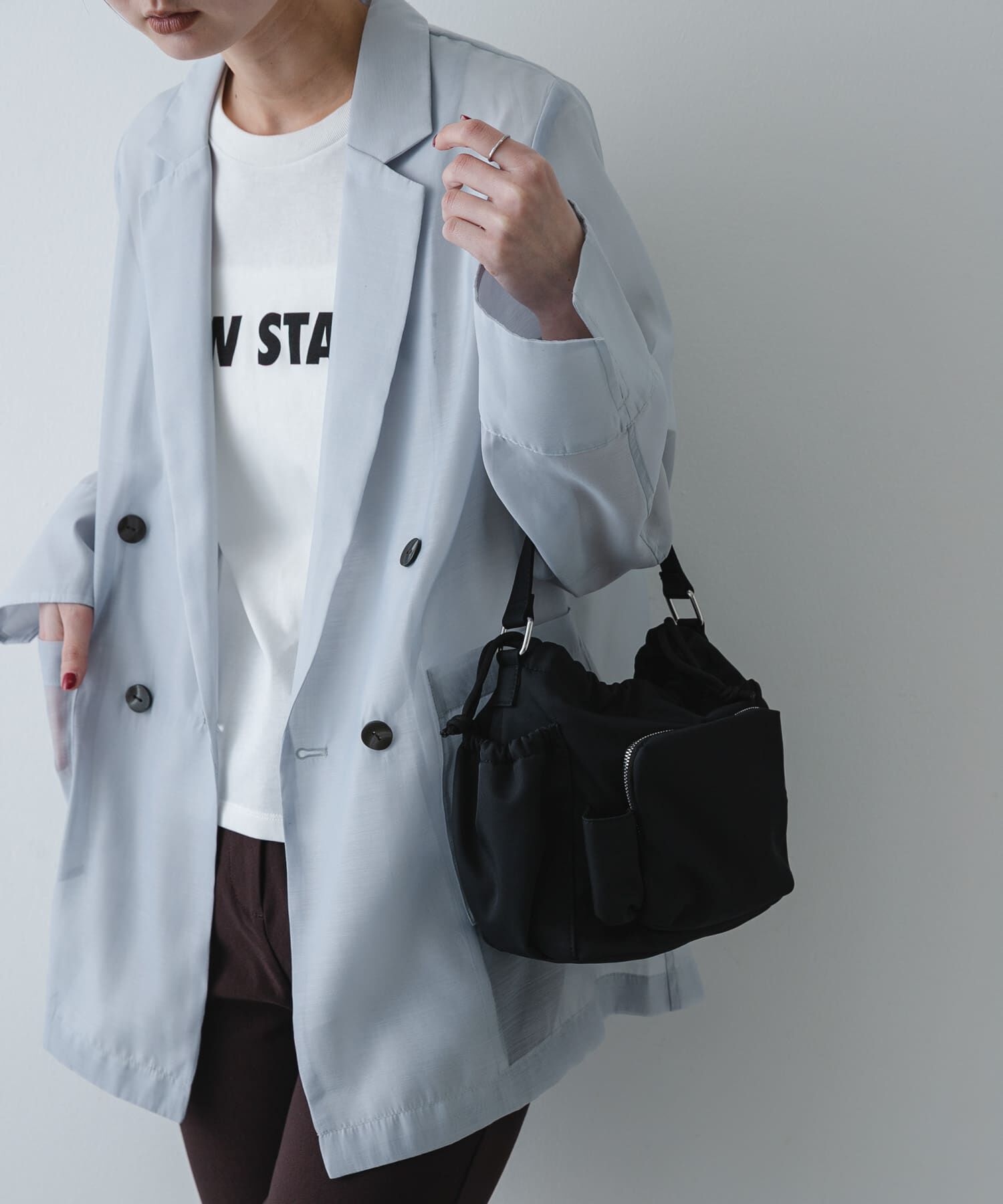 SENSE OF PLACE by URBAN RESEARCH「『撥水』ポケットデザインナイロンバッグ」|ハンドバッグ|