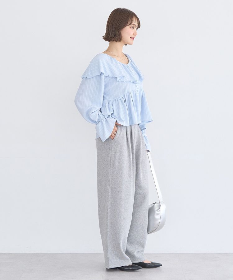 earth music&ecology「ラッフルカラーカットブラウス」|シャツ・ブラウス|