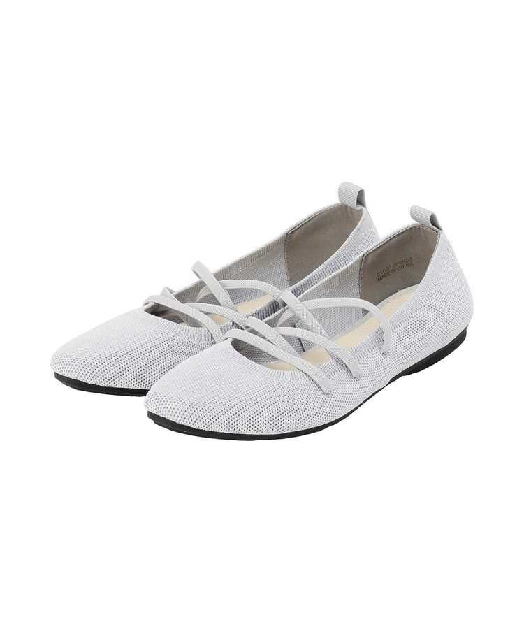 earth music&ecology「レースアップニットバレーシューズ」|パンプス|