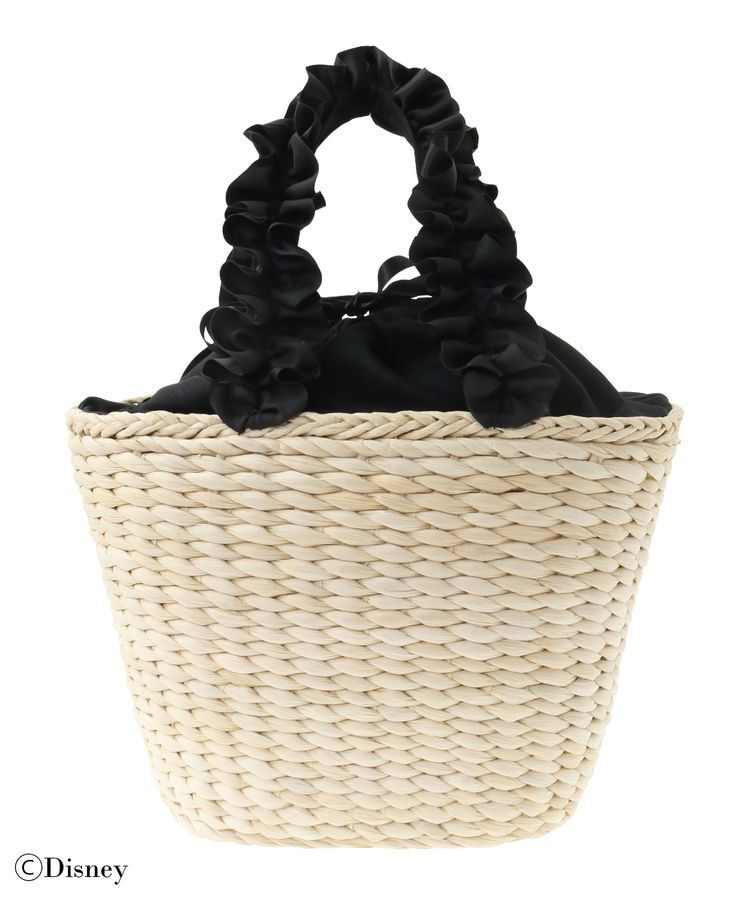 Maison de FLEUR「Mickey Mouse/フリルハンドルカゴバッグ」|ハンドバッグ|