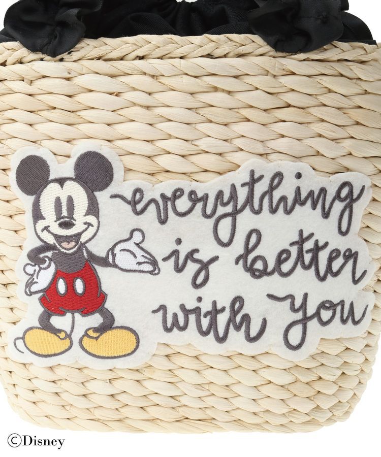 Maison de FLEUR「Mickey Mouse/フリルハンドルカゴバッグ」|ハンドバッグ|