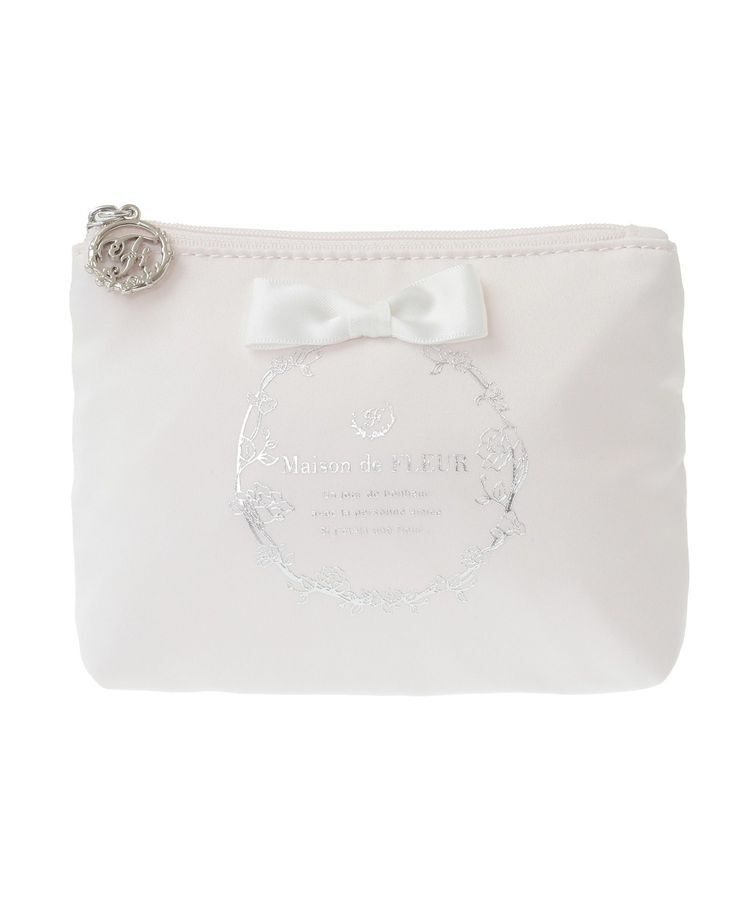 Maison de FLEUR「サテンリボンティッシュケース」|ポーチ|