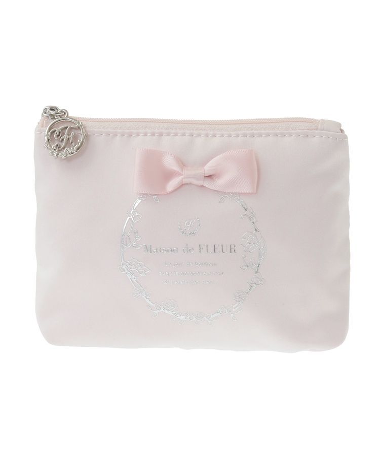 Maison de FLEUR「サテンリボンティッシュケース」|ポーチ|