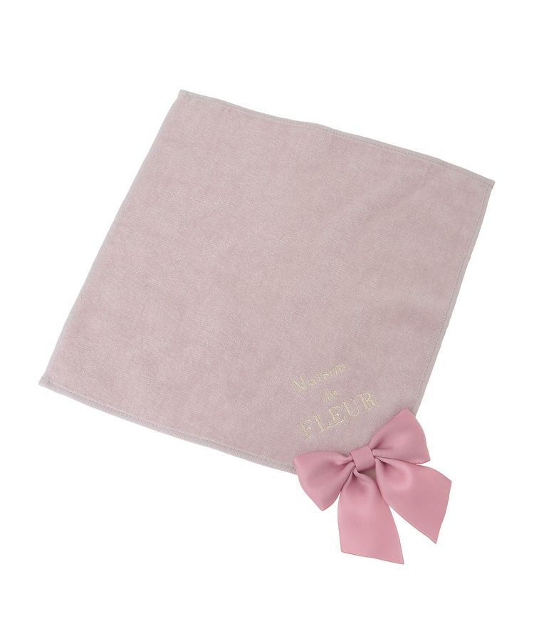 Maison de FLEUR「ビッグリボンタオルハンカチ」|ハンカチ|