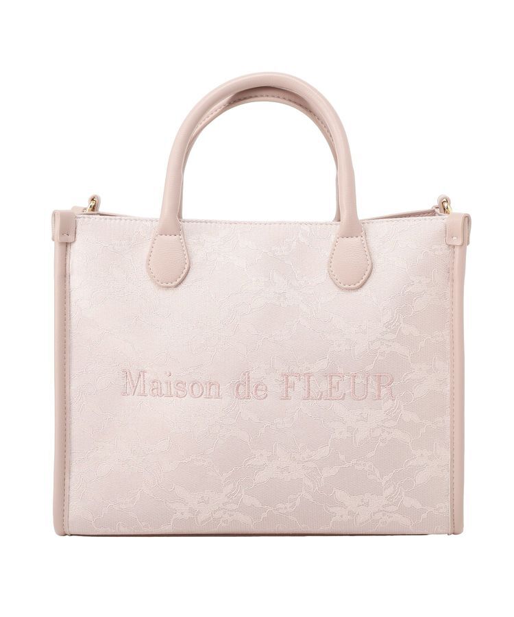 Maison de FLEUR「レース2Wayトートバッグ」|ハンドバッグ|