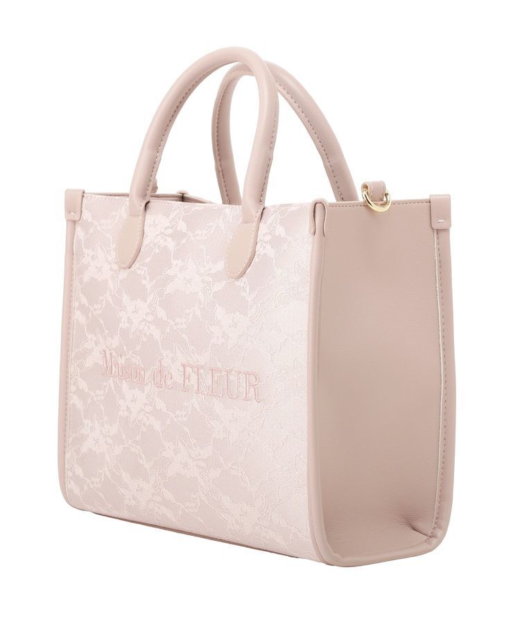Maison de FLEUR「レース2Wayトートバッグ」|ハンドバッグ|