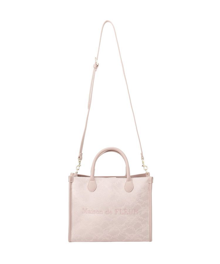 Maison de FLEUR「レース2Wayトートバッグ」|ハンドバッグ|