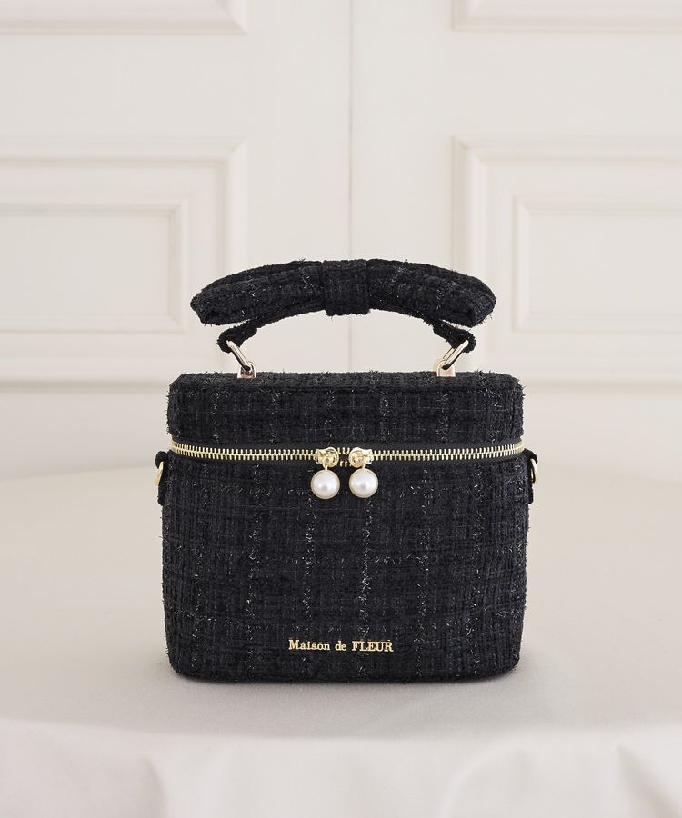 Maison de FLEUR「ツイードキューブショルダーバッグ」|ハンドバッグ|