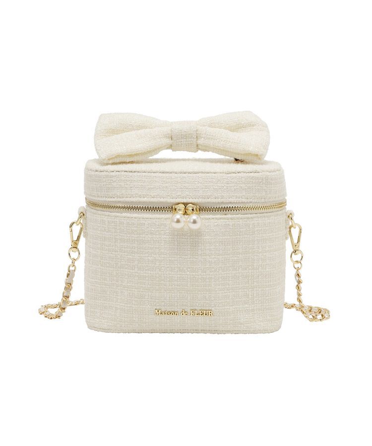 Maison de FLEUR「ツイードキューブショルダーバッグ」|ハンドバッグ|