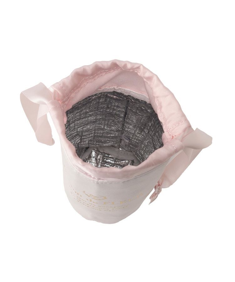 Maison de FLEUR「【保冷機能付き】サテン巾着ボトルケース」|ポーチ|