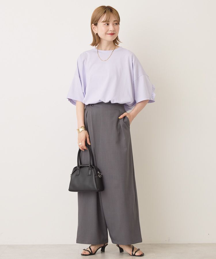 AMERICAN HOLIC「バックフリルラウンドカットプルオーバー」|Tシャツ・カットソー|