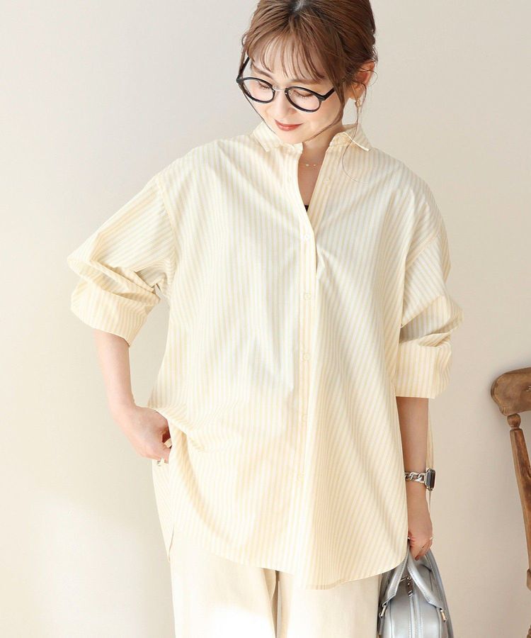 AMERICAN HOLIC「【WEB限定】イージーケアバックギャザーリボンシャツ」|シャツ・ブラウス|