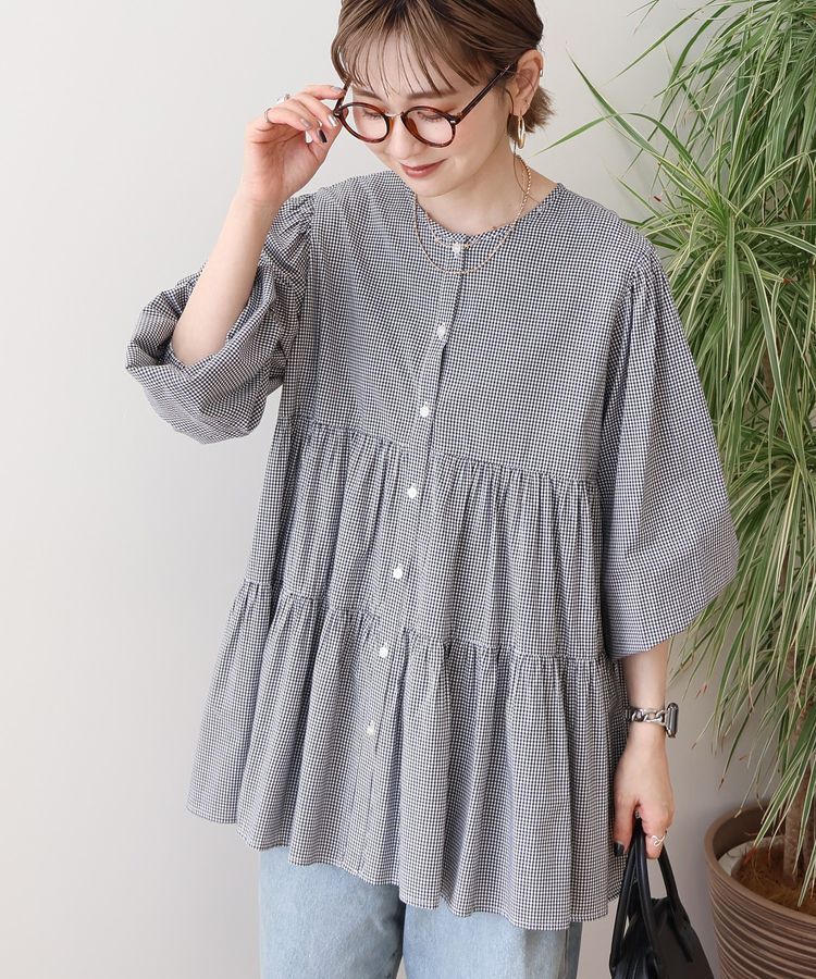 AMERICAN HOLIC「【WEB限定】ティアードギャザーブラウス」|シャツ・ブラウス|
