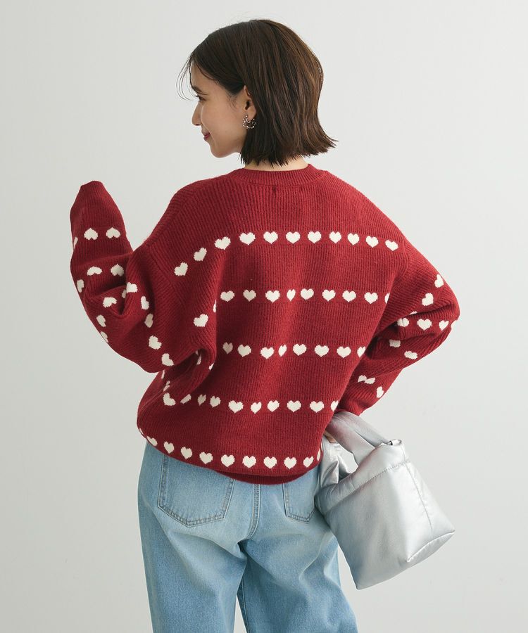 Green Parks「・swing by ハートクルーネックニット」|ニット・セーター|