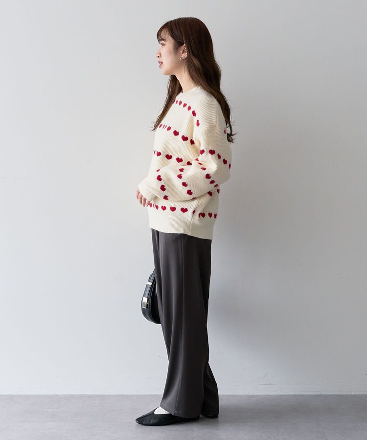 Green Parks「・swing by ハートクルーネックニット」|ニット・セーター|