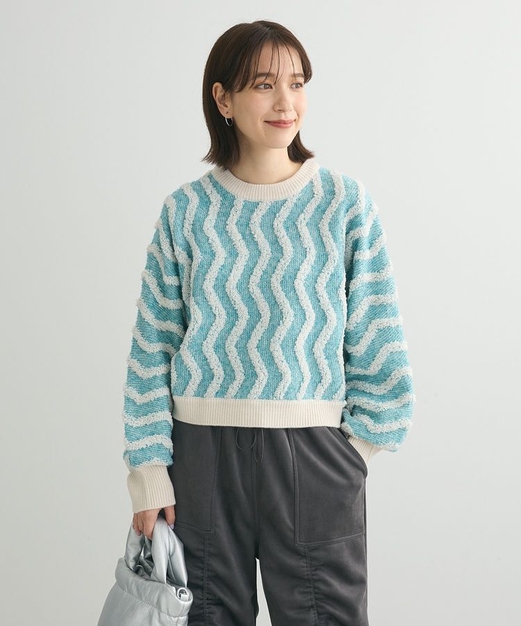 Green Parks「・ELENCARE DUE ブークレナミナミニット」|ニット・セーター|