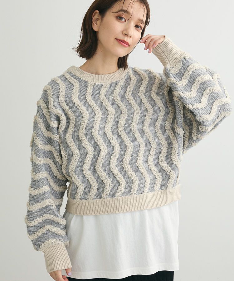 Green Parks「・ELENCARE DUE ブークレナミナミニット」|ニット・セーター|