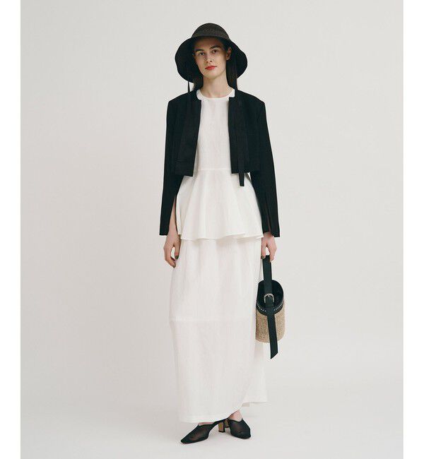 allureville「リネンラミーコクーンスカート」|スカート|オフホワイト