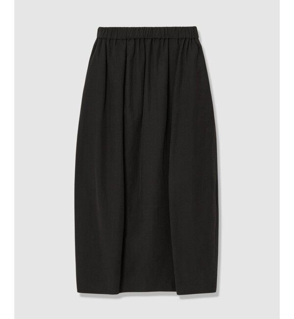 allureville「リネンラミーコクーンスカート」|スカート|ブラック