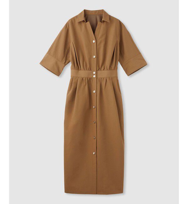 LOULOU WILLOUGHBY「【LOULOU WILLOUGHBY】ナイロンコットンクロスシャツワンピース」|ワンピース|