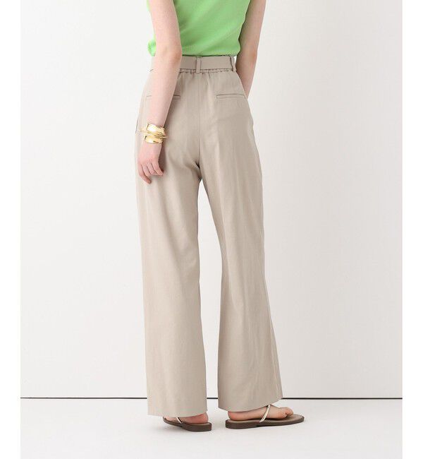 allureville「シェルタリングタックワイドパンツ」|チノ|