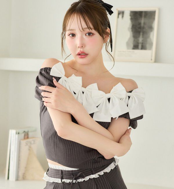  「【Black Ribbon Collection】メニーリボンブラウス」|シャツ・ブラウス|