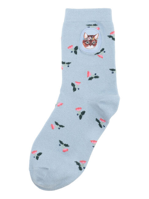 Samansa Mos2「【miyuki matsuo&times;Samansa Mos2】花柄ソックス」|ソックス|