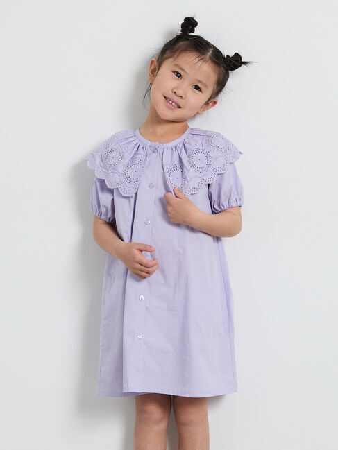 Samansa Mos2 Lagom「スカラップレース襟付きワンピース」|ワンピース|