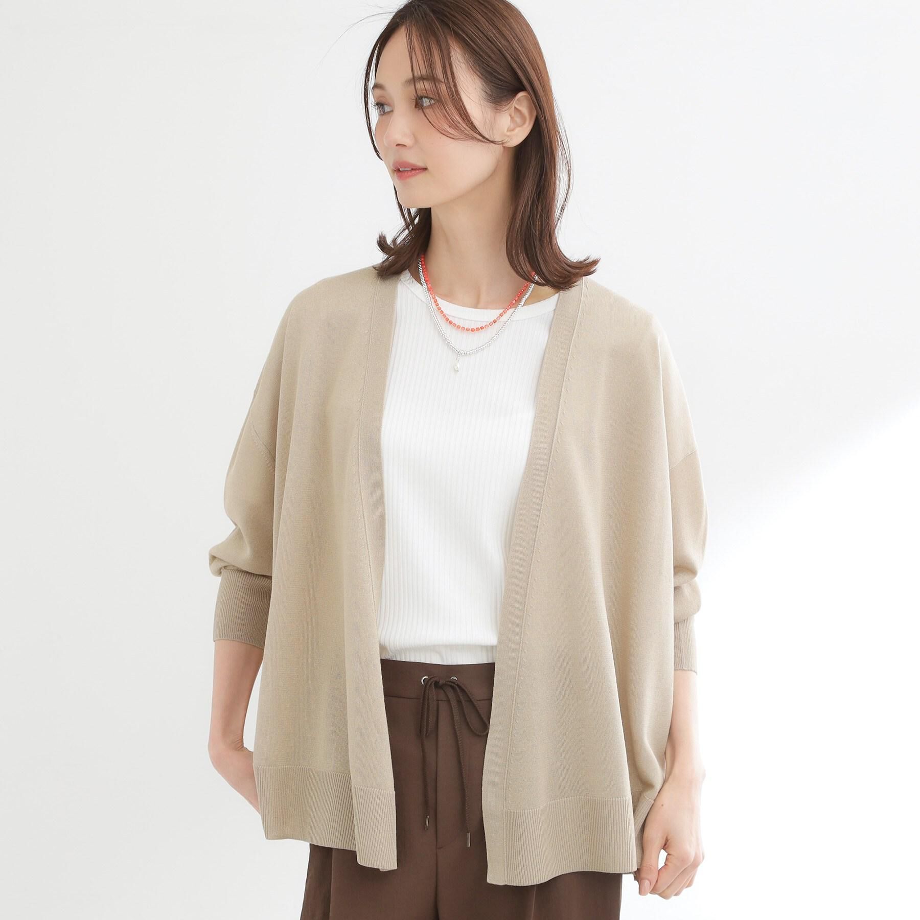 Reflect「【冷房対策に◎】すっきり見え着流しカーディガン」|カーディガン|