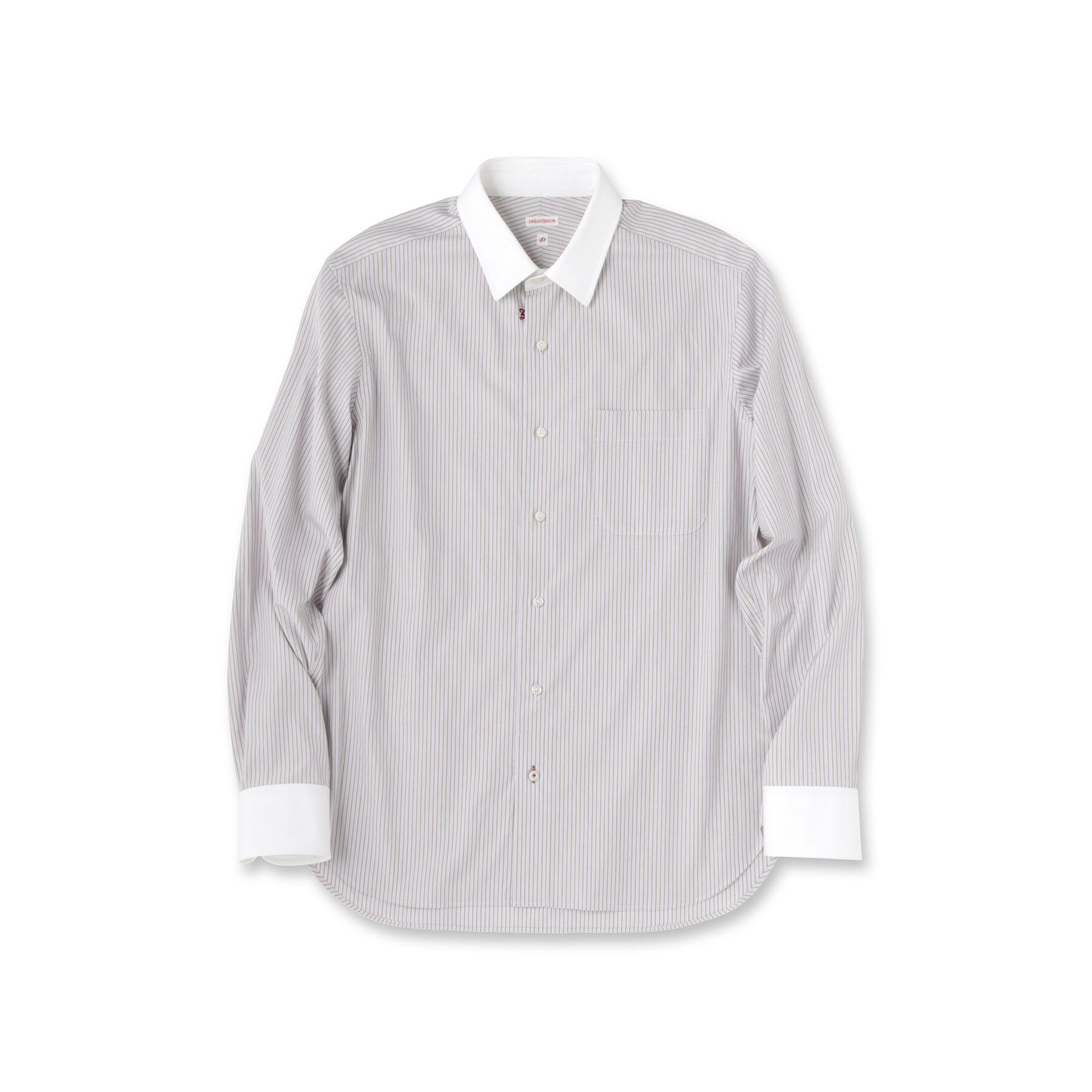 DRESSTERIOR「レギュラーカラークレリック ストライプドレスシャツ」|シャツ・ブラウス|