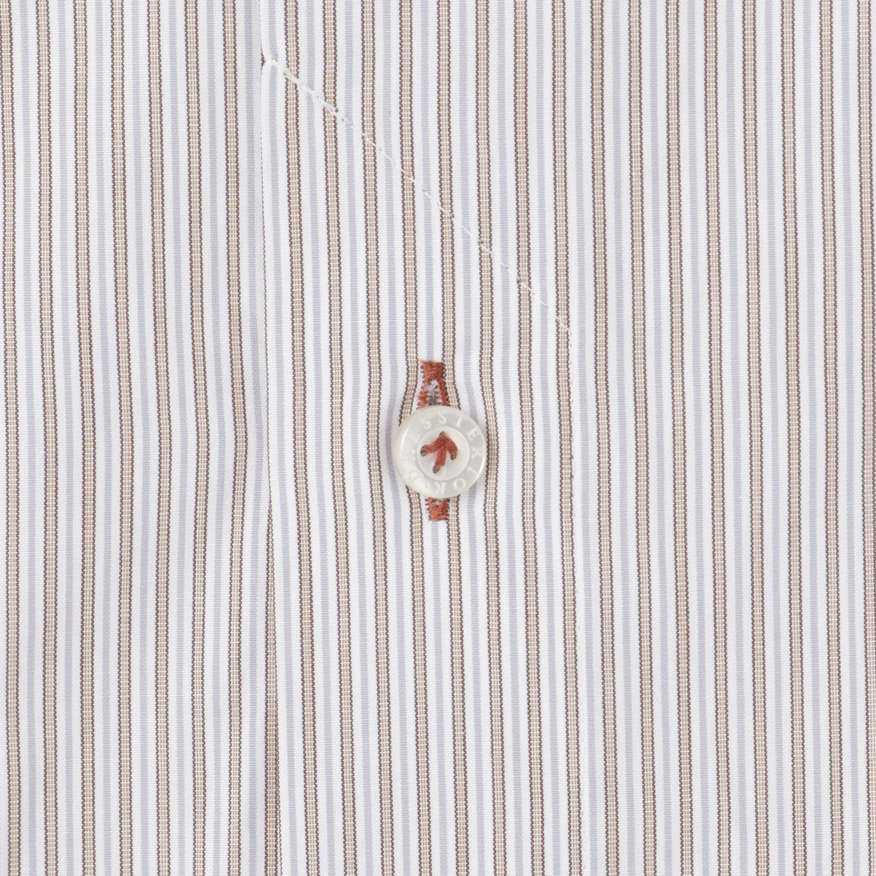 DRESSTERIOR「レギュラーカラークレリック ストライプドレスシャツ」|シャツ・ブラウス|