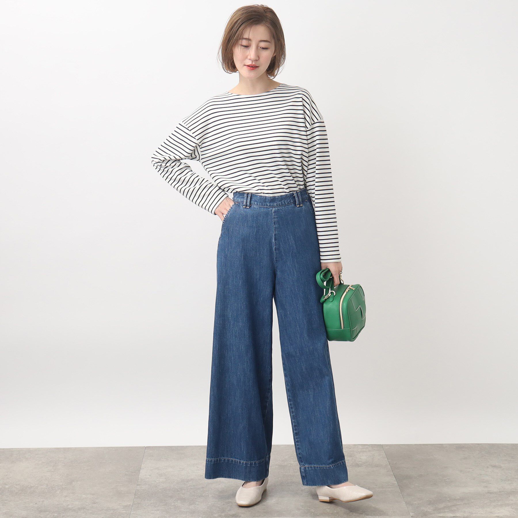 grove「【別注】Wrangler バギーパンツ」|デニム|