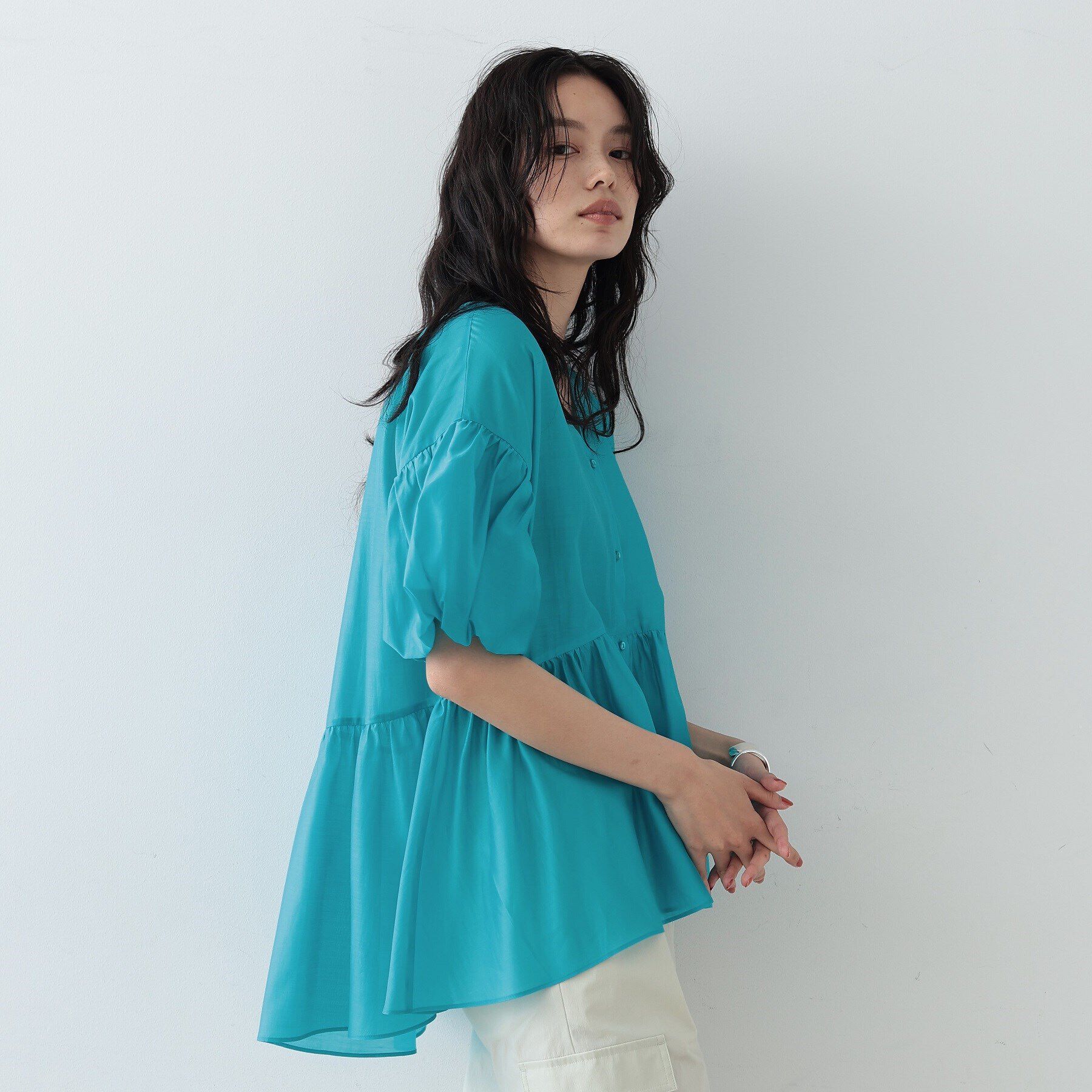 GALLEST「シアーペプラムブラウス」|シャツ・ブラウス|