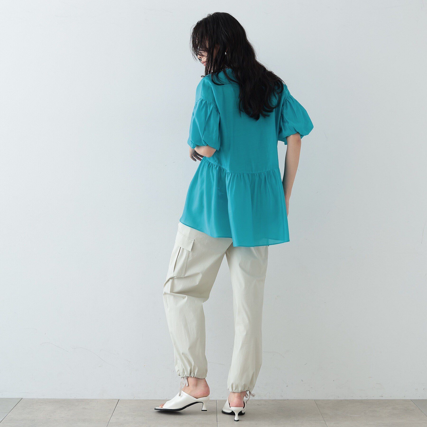 GALLEST「シアーペプラムブラウス」|シャツ・ブラウス|