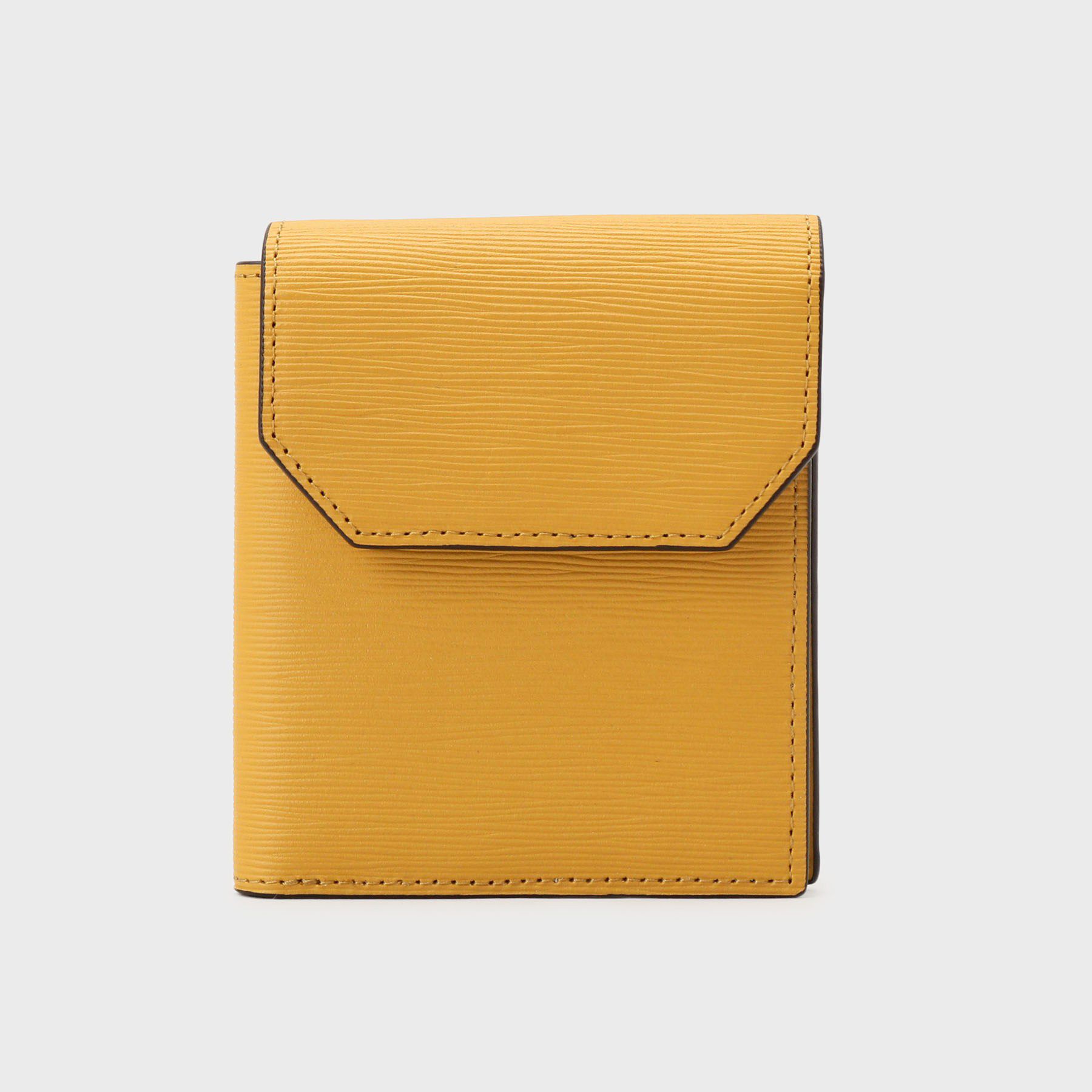 TAKEO KIKUCHI「【NEW レザーリップルシリーズ】 コンパクトウォレット」|財布|キャメルブラウン(0