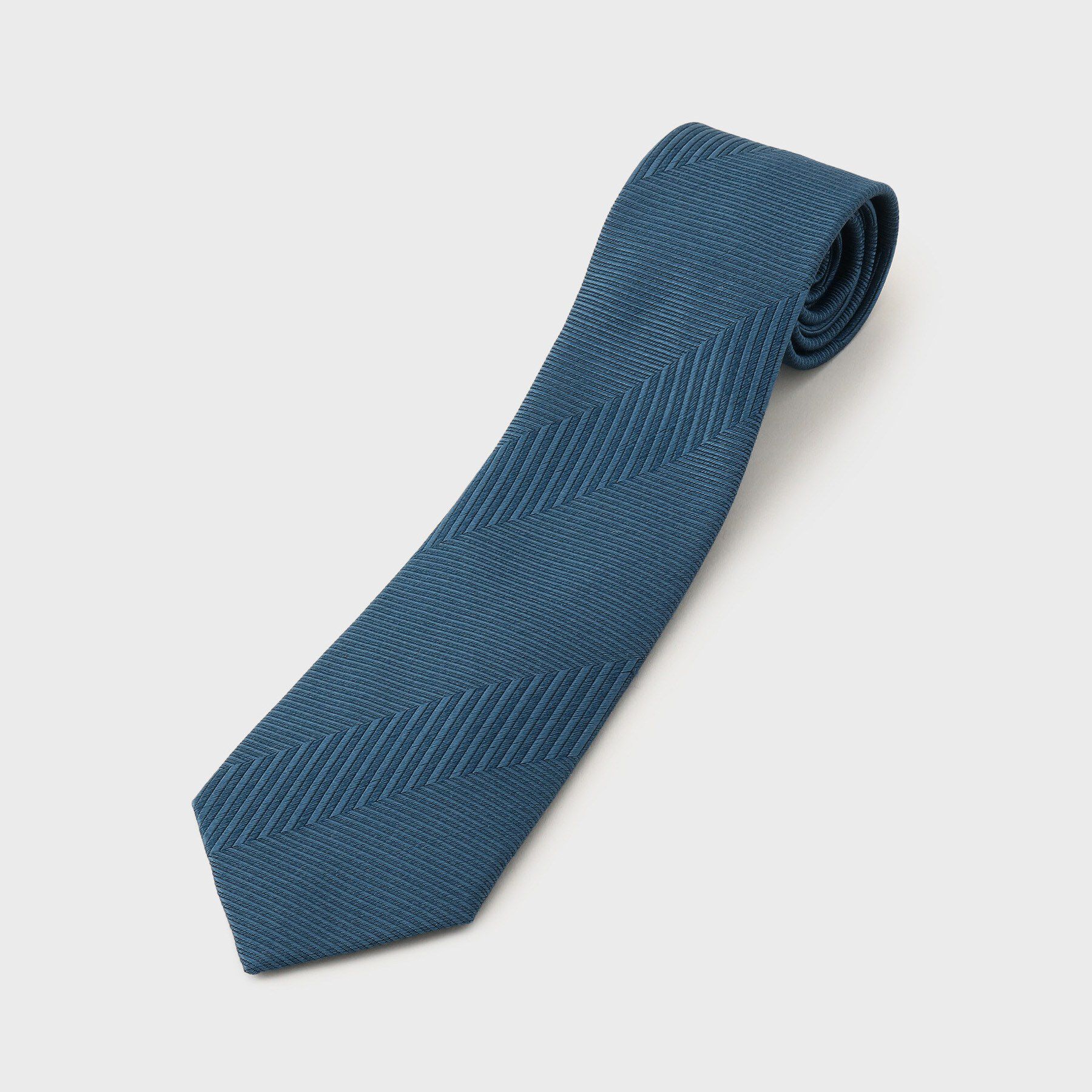 TAKEO KIKUCHI「ワイルドシルク シャドーヘリンボンネクタイ」|ネクタイ・蝶ネクタイ|グリーン(022)