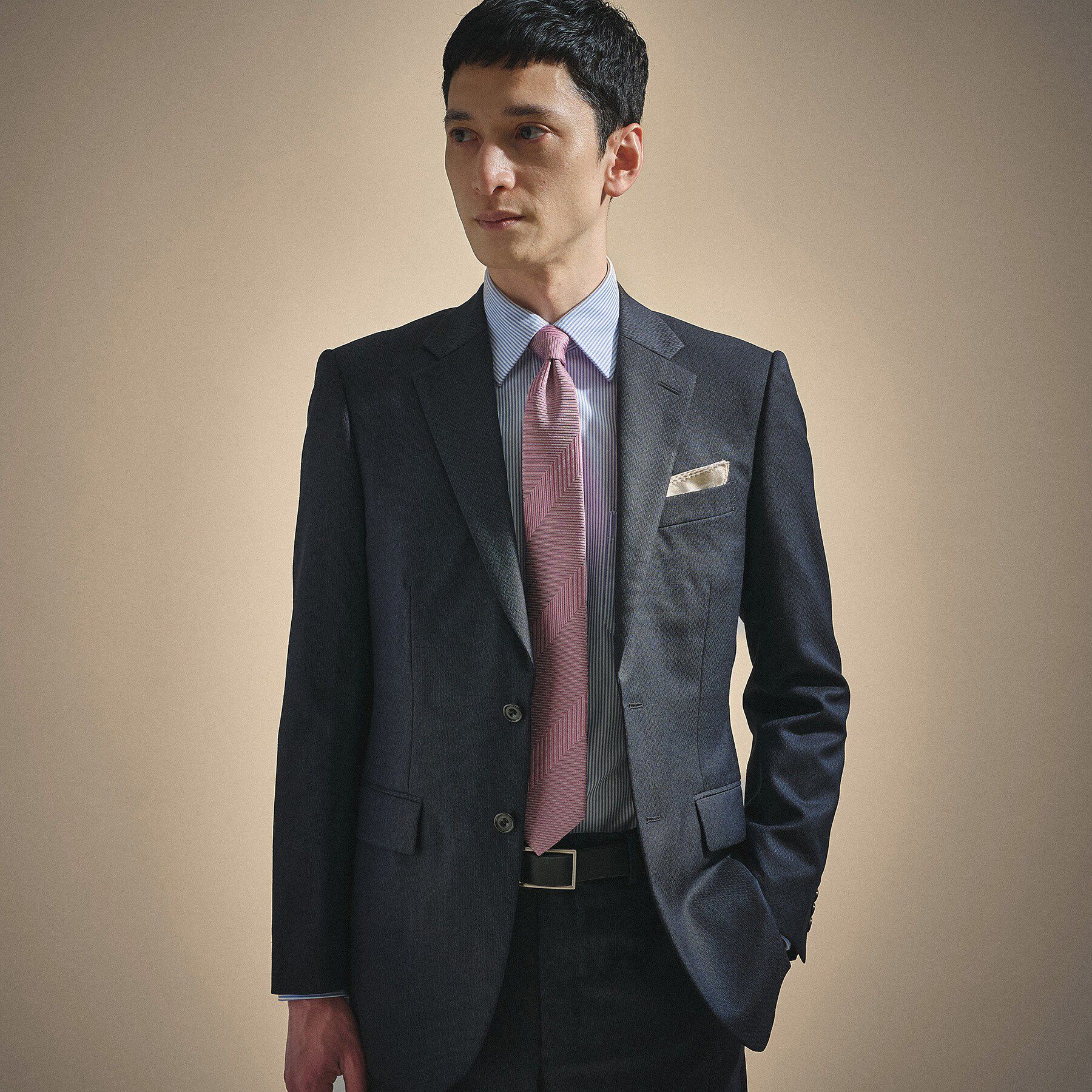 TAKEO KIKUCHI「ワイルドシルク シャドーヘリンボンネクタイ」|ネクタイ・蝶ネクタイ|