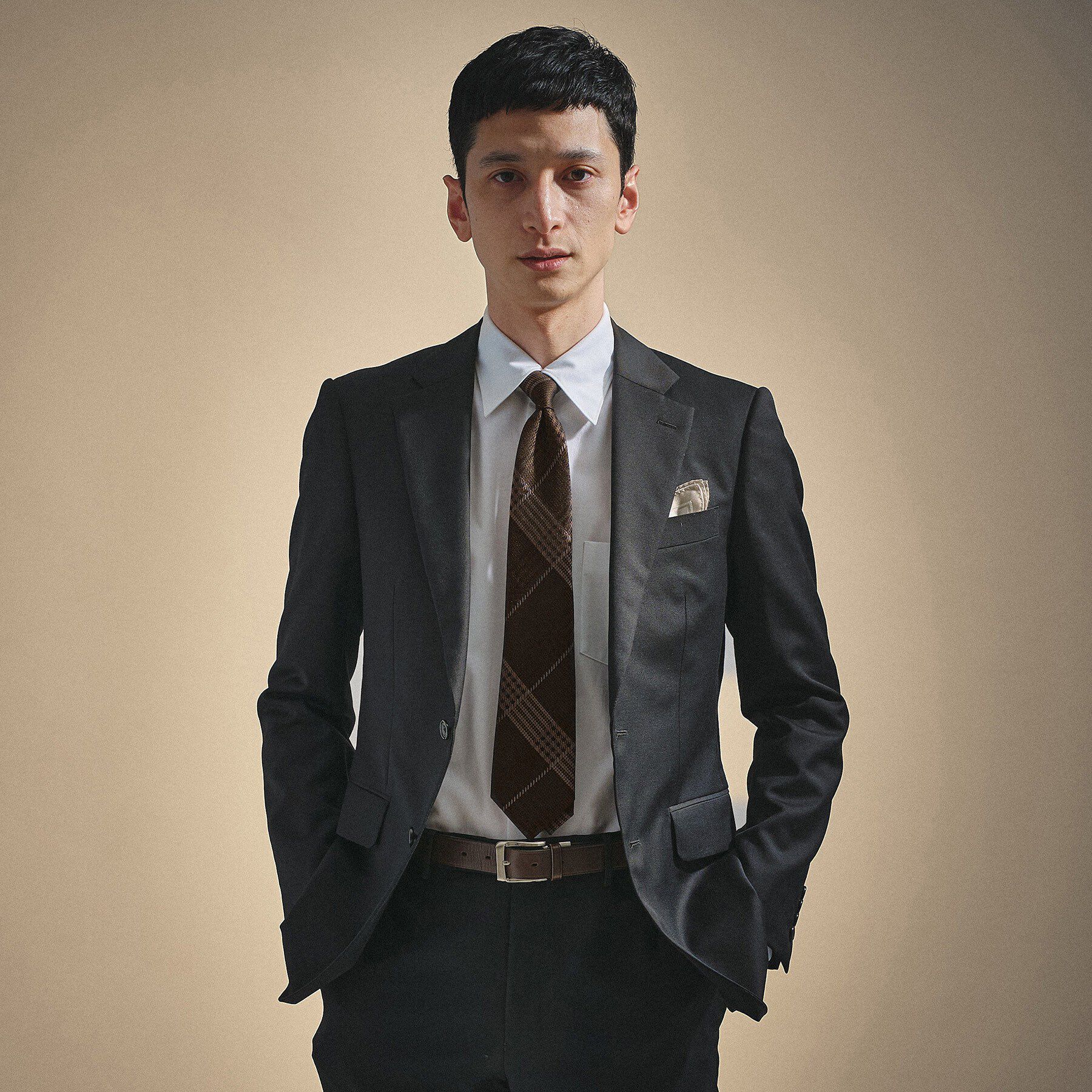 TAKEO KIKUCHI「エリシルク グレンプレイドネクタイ」|ネクタイ・蝶ネクタイ|