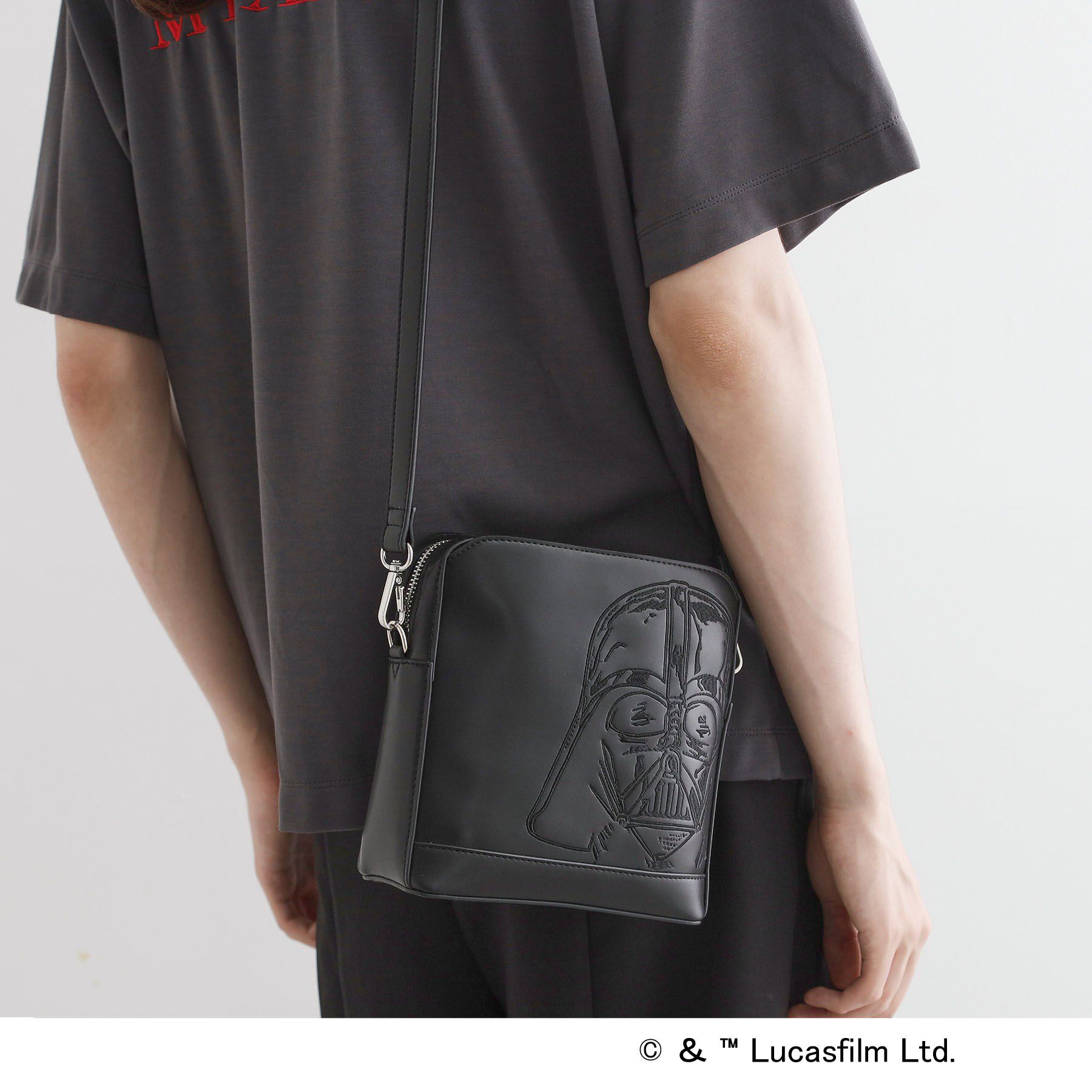 tk.TAKEO KIKUCHI「【STAR WARS】Capsule Collection アオリミニショルダー」|ショルダー・メッセンジャー|ブラック(019)